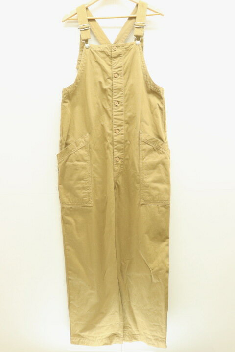 【中古】HARVESTY レディースつなぎ オールインワン 1 CHINO CLOTH OVERALL HARVESTY 1 茶 ブラウン