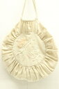 【中古】nesessaire レディースハンドバッグ -- 刺繍ハンドバッグ nesessaire -- ベージュ 肌色(4)