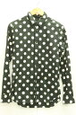 【中古】COMME des GARCONS HOMME PLUS メンズ長袖シャツ S ポルカドットシャツ COMME des GARCONS HOMME PLUS S 黒 ブラック ドット ad2012