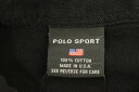 【中古】POLO SPORT メンズポロシャツ -- ポロシャツ POLO SPORT -- 黒 ブラック 赤 レッド 刺繍 3