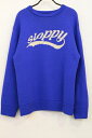 【中古】 WHO 039 S WHO gallery メンズニット セーター F WHO 039 S WHO gallery/SLOPPY チアロゴニット/F/青 ブルー