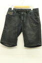 【中古】DIESEL メンズハーフパンツ 28 WAYKEE DIESEL 28 紺 ネイビー 迷彩 カモフラージュ