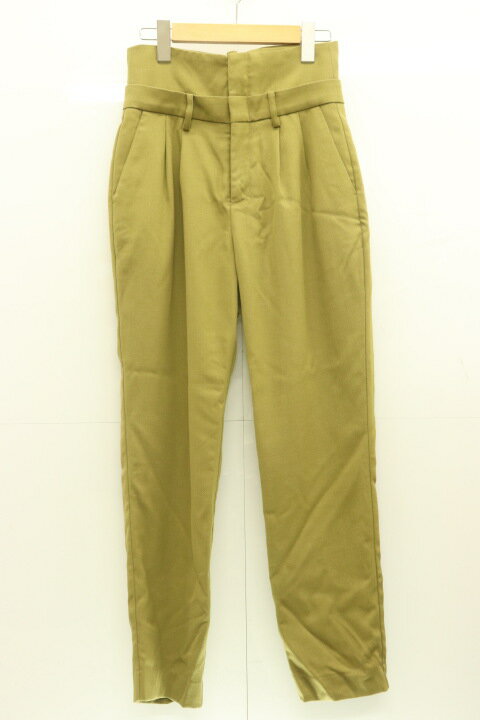 Rakuten - 【中古】CLANE レディースパンツ 1 スラックスパンツ CLANE 1 カーキ 無地