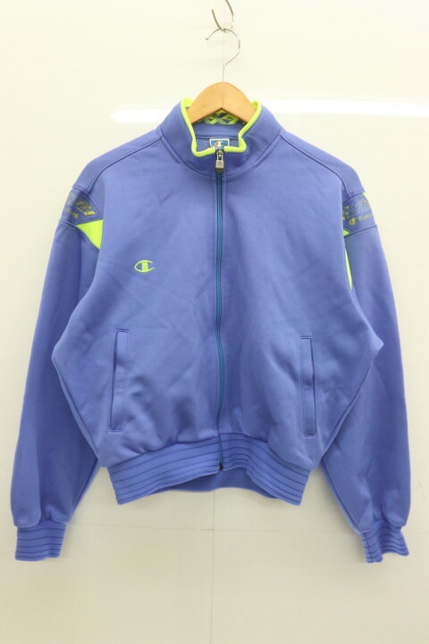 【中古】 CHAMPION レディースジャケット M トラックジャケット CHAMPION M 紫 パープル 刺繍