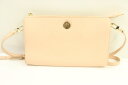 【中古】 TORY BURCH レディースショルダーバッグ -- スクエア ショルダーバッグ TORY BURCH -- ベージュ 肌色 ロゴ(4)