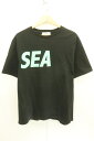  GUESS メンズTシャツ L Tシャツ GUESS × WIND AND SEA L 黒 ブラック プリント