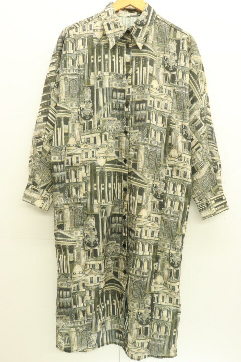 【中古】 MOUSSY レディースシャツワンピース F ARCHITECTURE SHIRT MOUSSY F マルチカラー 総柄