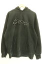  Supreme メンズパーカー L 21FW Arabic Logo Hooded Sweatshirt Supreme L 黒 ブラック 刺繍 ロゴ