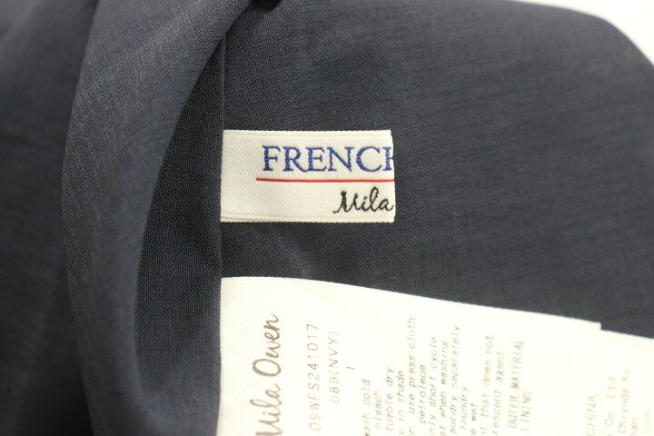 【中古】 Mila Owen レディースフレアースカート 1 フレンチリネン ナローフレアスカート Mila Owen 1 紺 ネイビー 無地