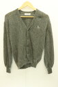 【中古】 Troy Bros メンズカーディガン S カーディガン Troy Bros S グレー 灰 ロゴ(4)