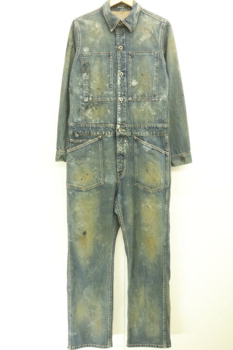 【中古】 Johnbull メンズつなぎ オールインワン M つなぎ オールインワン Johnbull M 青 ブルー