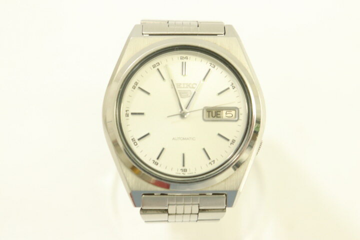【中古】 SEIKO メンズ腕時計 -- 自動巻き腕時計 SEIKO -- 白 ホワイト 銀 シルバー 7009-876Aのサムネイル