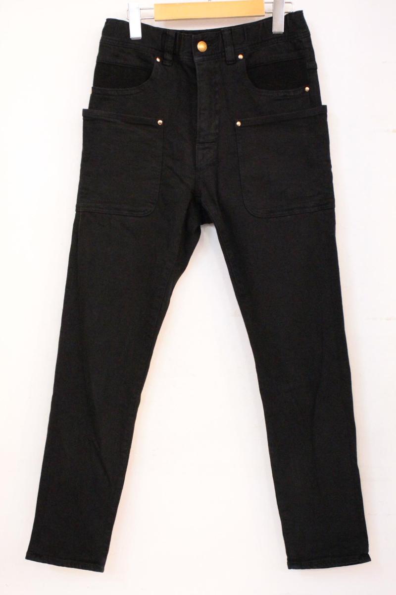 【中古】 RNA レディースパンツ M URCH RNA/ロークロッチスキニーキャンパーパンツ/M/黒 ブラック