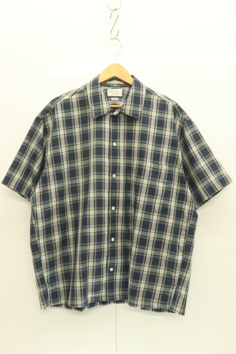 【中古】 JOURNAL STANDARD メンズ半袖シャツ M FABRICS 半袖シャツ JOURNAL STANDARD M 紺 ネイビー チェック