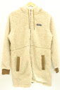 【中古】 patagonia レディースフリースジャケット M Dusty Mesa Parka patagonia M ベージュ 肌色 ロゴ(4)