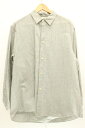 【中古】 kontor メンズ長袖シャツ 2 tent-fit shirt 21aw kontor 2 グレー 灰 無地