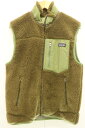 【中古】 patagonia メンズベスト ジレ S クラシックレトロXベスト patagonia S カーキ ロゴ 23047FA12