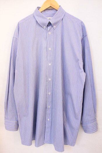 【中古】 Maison Margiela レディース長袖シャツ 38 オーバーサイズストライプボタン