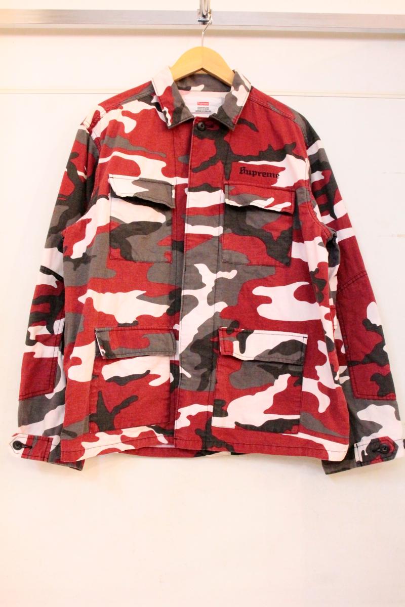 Supreme ◇ヘルレイザー BDU リップストップ ミリタリー 赤カモ L - シャツ