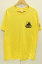 【中古】 X-LARGE メンズTシャツ L コラボTシャツ X-LARGE x SOFTBANK HAWKS L 黄 イエロー バックプリント