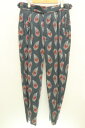 【中古】 Needles メンズパンツ S Tucked Side Tab Trouser NS135 Needles S 紺 ネイビー 総柄