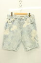 【中古】 LEVIS メンズハーフパンツ 32 501 デニムハーフパンツ LEVIS MADE&CRAFTED 32 水色 アクアブルー(4)