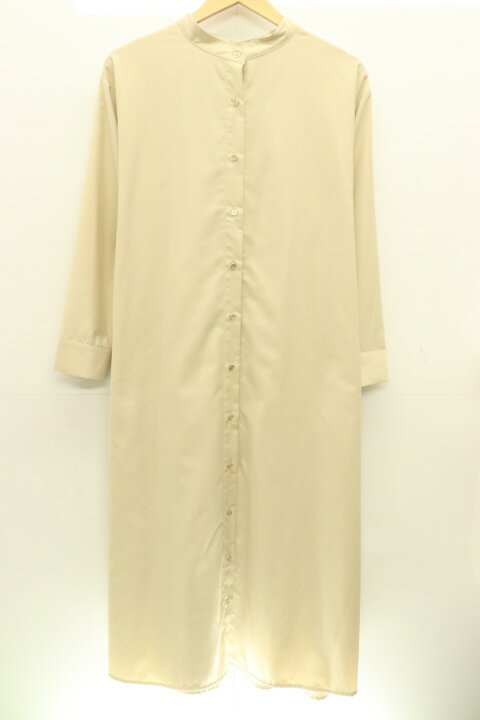 【中古】 Wrapin nine9 レディースシャツワンピース M シャツワンピース Wrapin nine9 M ベージュ 肌色