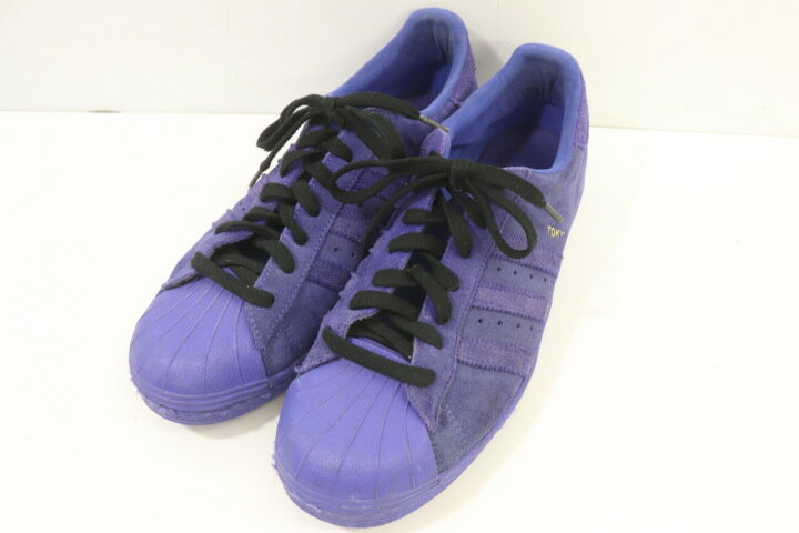 【中古】 adidas メンズスニーカー 28.5cm SUPERSTAR CITY TOKYO adidas 28.5cm 紫 パープル