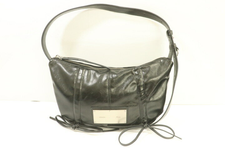 【中古】 Matin Kim レディースショルダーバッグ -- MADELEINE ROUND BAG Matin Kim -- 黒 ブラック ロゴ