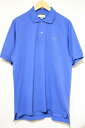 【中古】 LACOSTE メンズポロシャツ L LACOSTE/24SS/SHIPS別注/ドロップテイルポロシャツ/US M/青 ブルー