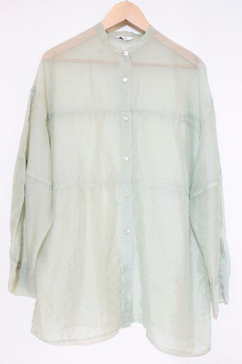 【中古】 CLANE レディース長袖シャツ 1 CLANE/21SS/SWICH SHEER SHIRT/1/緑 グリーン/10108-3032 【中古】 CLANE レディース長袖シャツ 1 CLANE/21SS/SWICH SHEER SHIRT/1/緑 グリーン/10108-3032