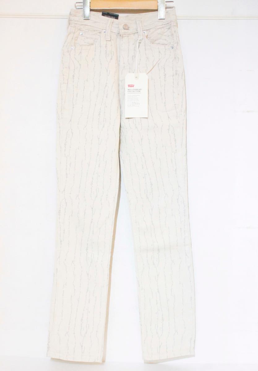Rakuten - 【中古】 LEVIS レディースデニムパンツ Levi's/70s HIGH SLIM STRAIGHT/デニムパンツ/W23/白 ホワイト/刺繍/A1124-0002