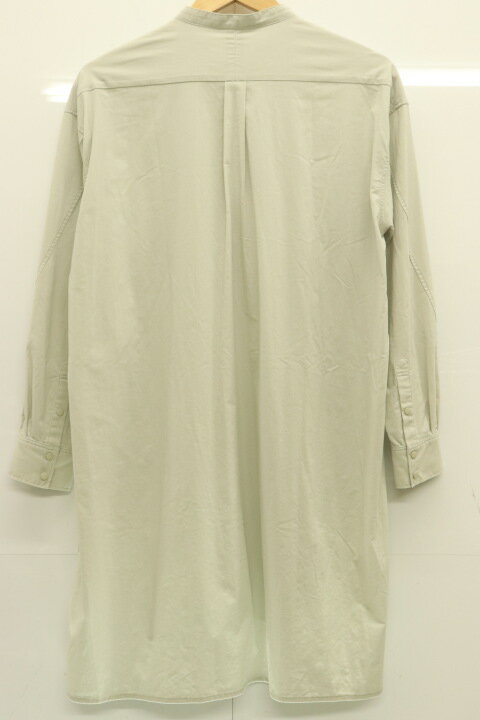 【中古】 THE NORTH FACE レディースシャツワンピース M SOM BANDCOLLAR Shirt THE NORTH FACE M ライトグレー 無地