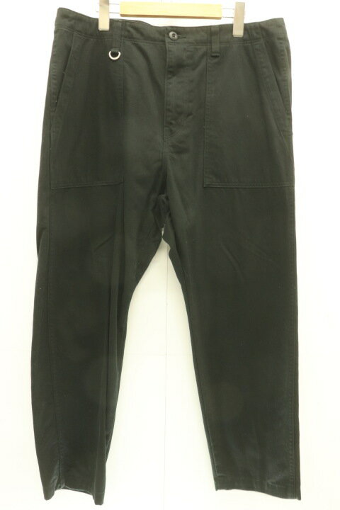 【中古】 uniform experiment メンズチノパン 4 TAPERED FATIGUE PANTS uniform experiment 4 黒 ブラック