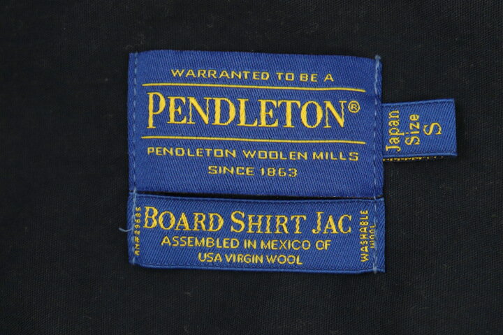 【中古】 PENDLETON メンズ半袖シャツ S 半袖ウールシャツ PENDLETON S 青 ブルー チェック