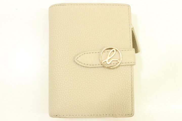 吉 - 【中古】 Agnes b. レディース財布 -- VOYAGE 二つ折財布 Agnes b. -- ベージュ 肌色 無地