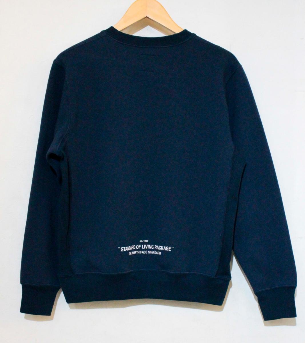 【中古】 THE NORTH FACE メンズスウェット S THE NORTH FACE/STANDARD CREW NECK SWEAT/スウェット/S/紺 ネイビー