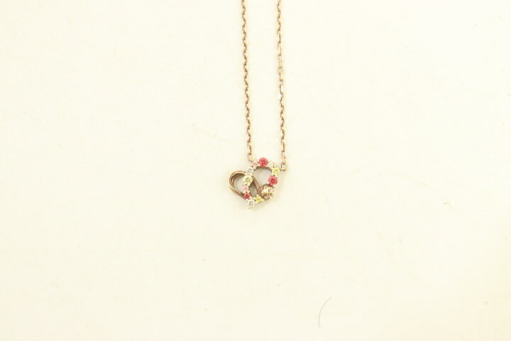 Rakuten - 【中古】 THE KISS レディースネックレス -- Disney ベル ネックレス ハート THE KISS -- 金色 無地