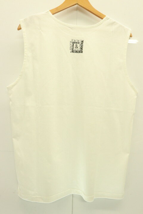 【中古】 A NOVEL DAY. メンズタンクトップ 2 NAKED LUNCH NS A NOVEL DAY. 2 白 ホワイト バックプリント 2