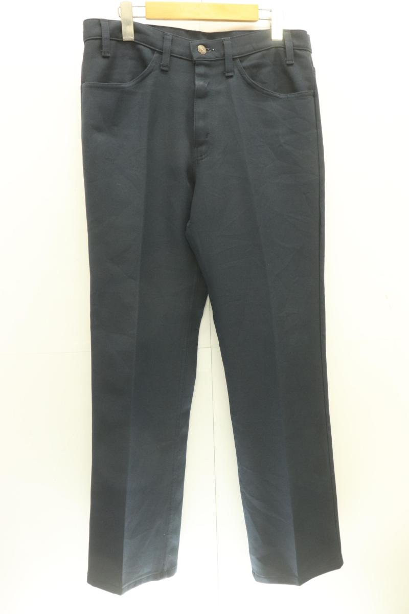 【中古】 LEVIS メンズパンツ W33×L32 STA-PREST LEVIS W33×L32 紺 ネイビー 無地 10517 SCOVILL