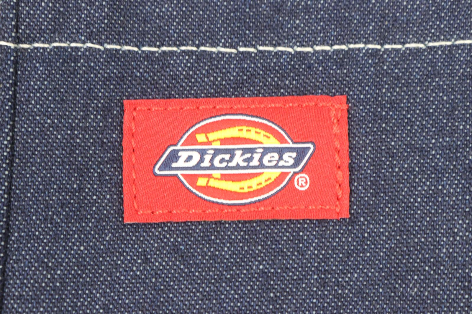 【中古】 Dickies メンズオーバーオール W32×L32 オーバーオール Dickies W32×L32 インディゴブルー 藍 ロゴ