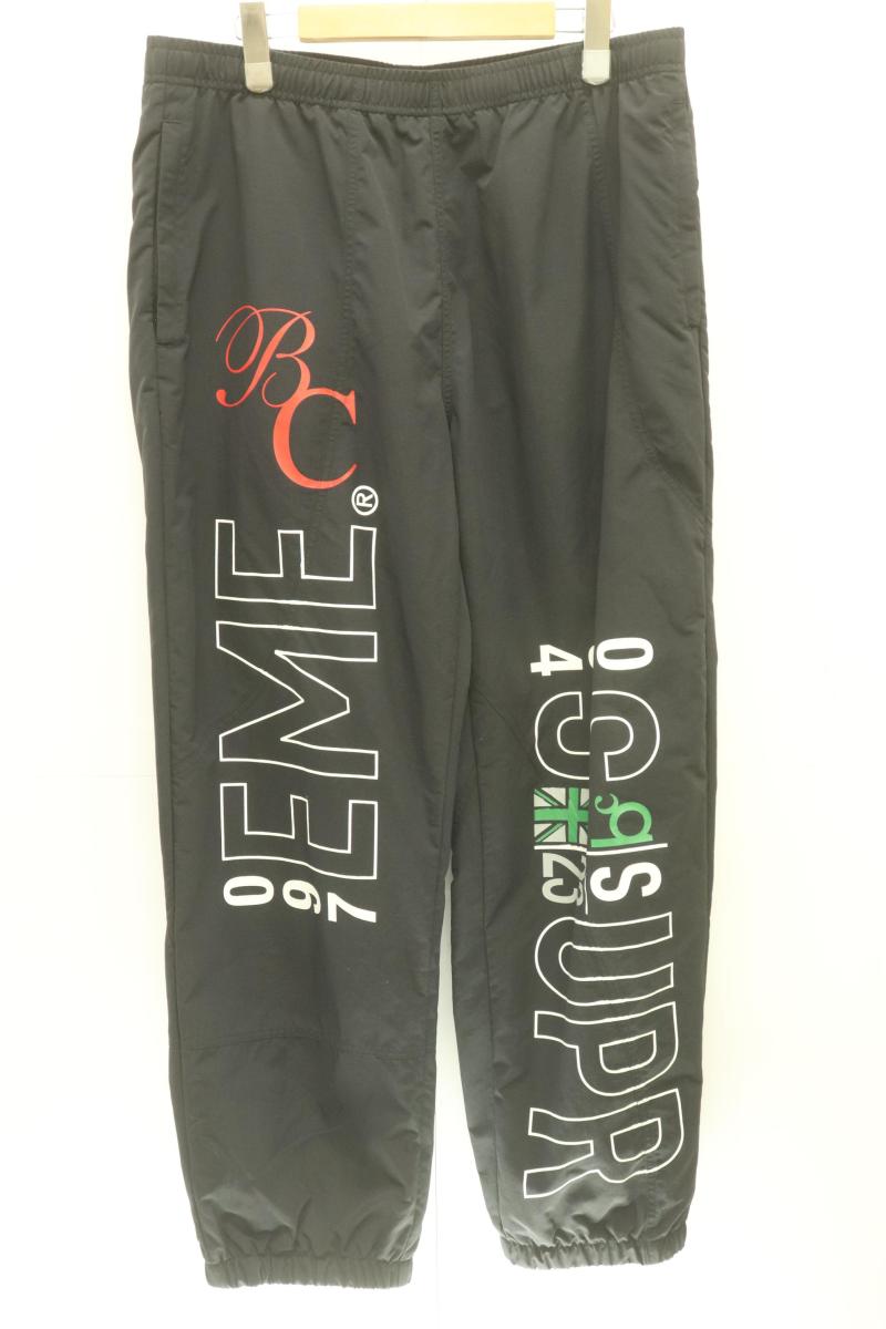 Rakuten - 【中古】 Supreme メンズパンツ S Bernadette Corporation Track Pant Supreme S 黒 ブラック プリント