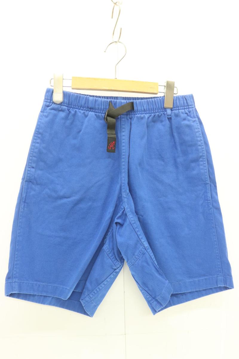 【中古】 GRAMICCI メンズショートパンツ S クライミングショートパンツ GRAMICCI S 青 ブルー ロゴ