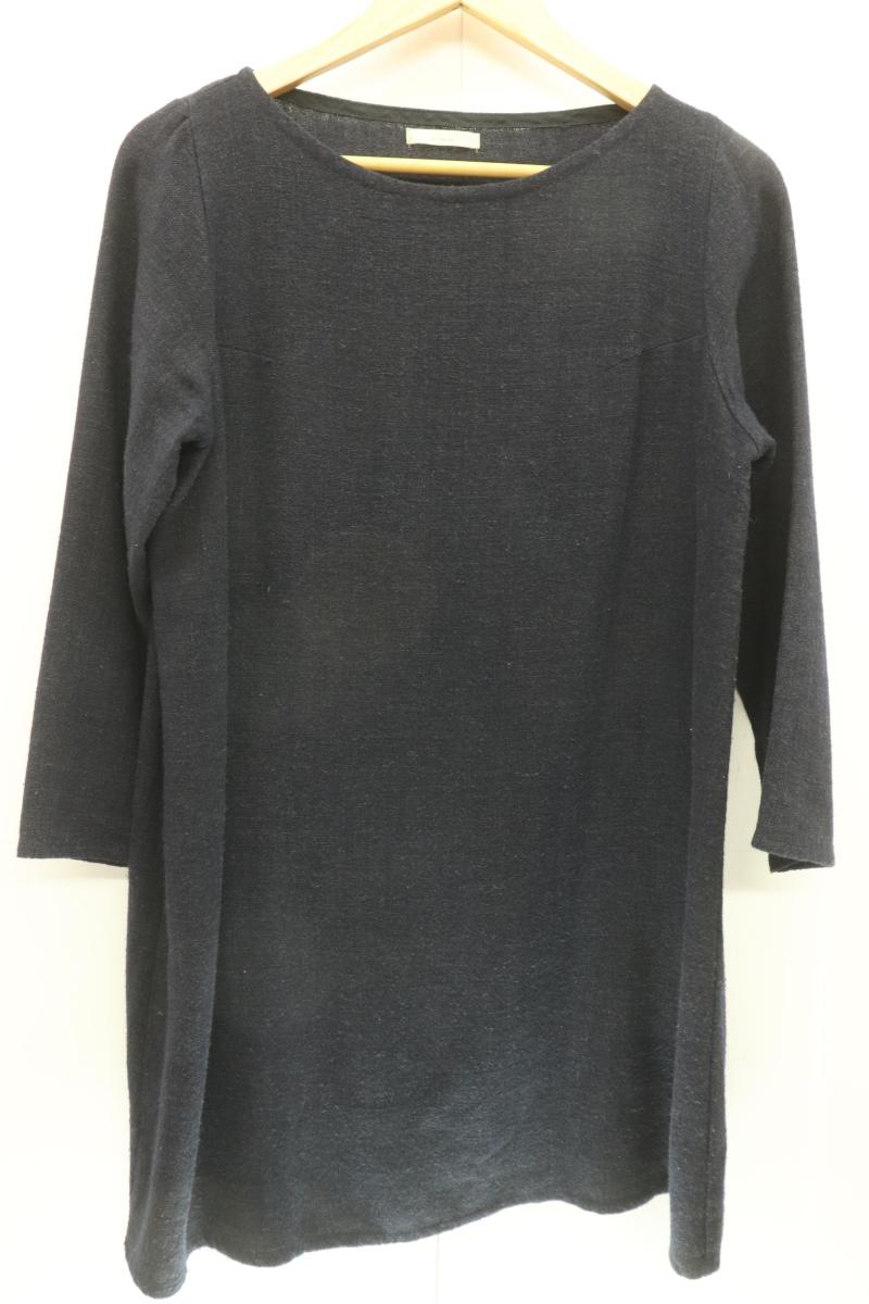 Rakuten - 【中古】 fog linen work レディースワンピース -- ウールワンピース fog linen work -- 紺 ネイビー 無地