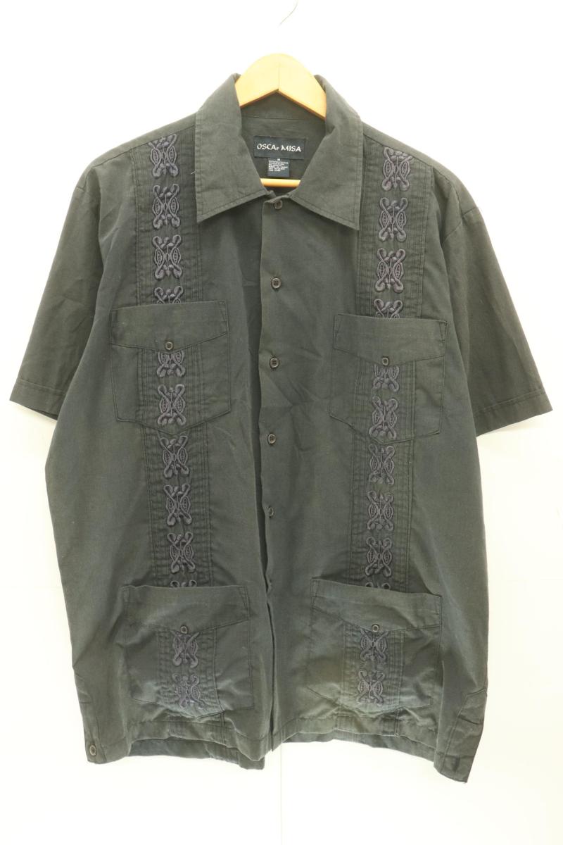 【中古】 OSCAr MISA メンズ半袖シャツ M 半袖シャツ OSCAr MISA M グレー 灰