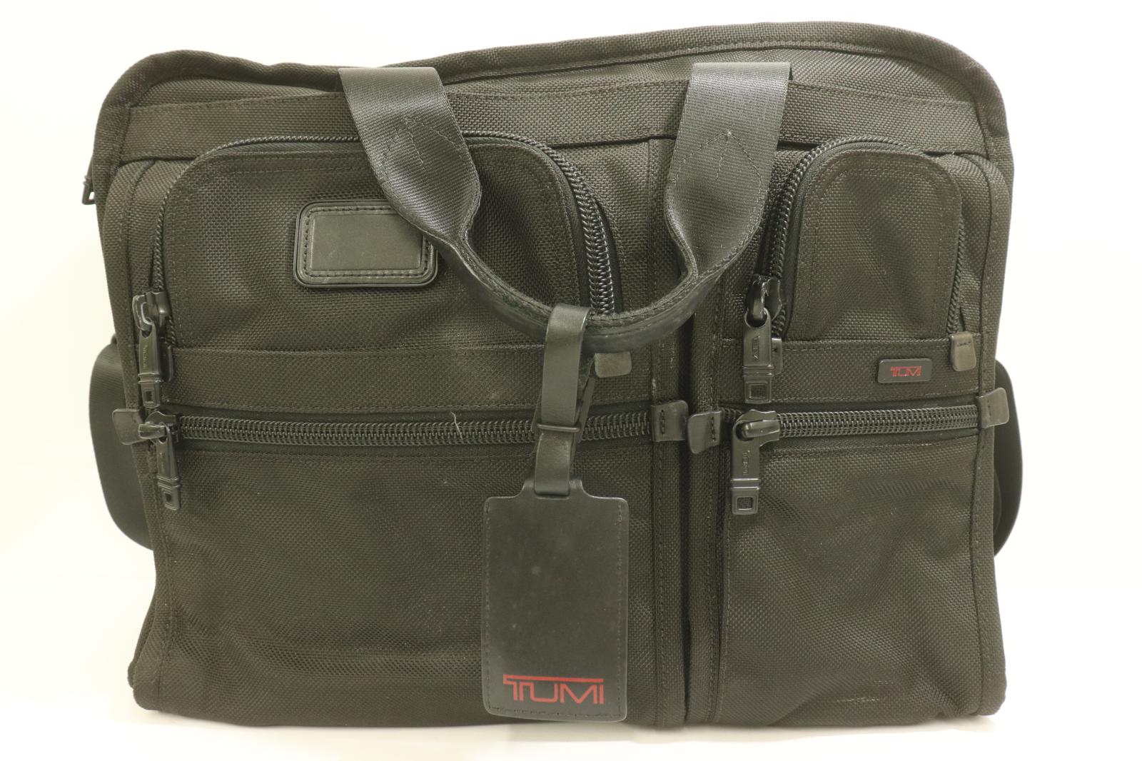 【中古】 TUMI メンズビジネスバッグ -- ブリーフケース TUMI -- 黒 ブラック ロゴ