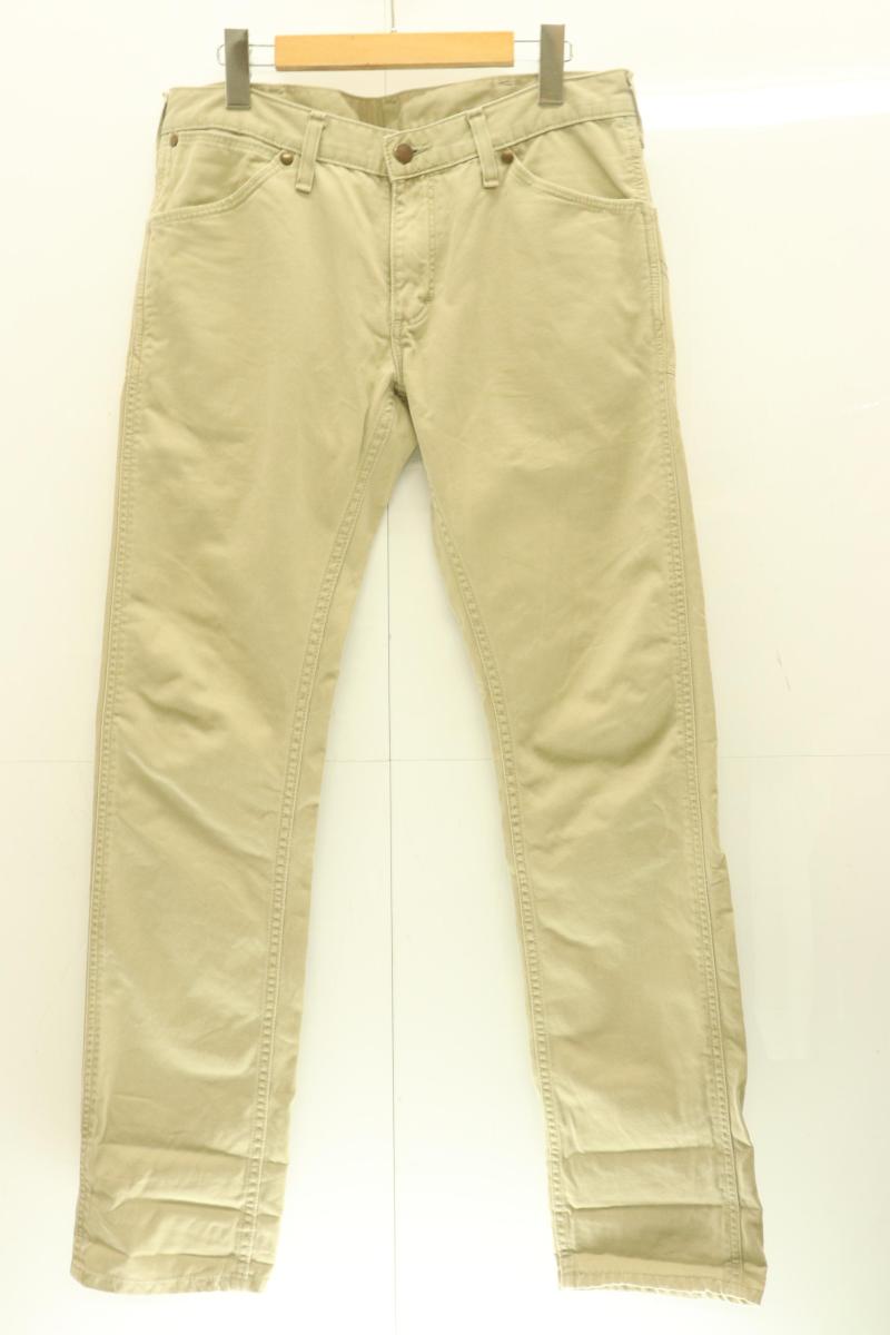 【中古】 AKM メンズチノパン L チノパン AKM x WRANGLER L ベージュ 肌色 無地