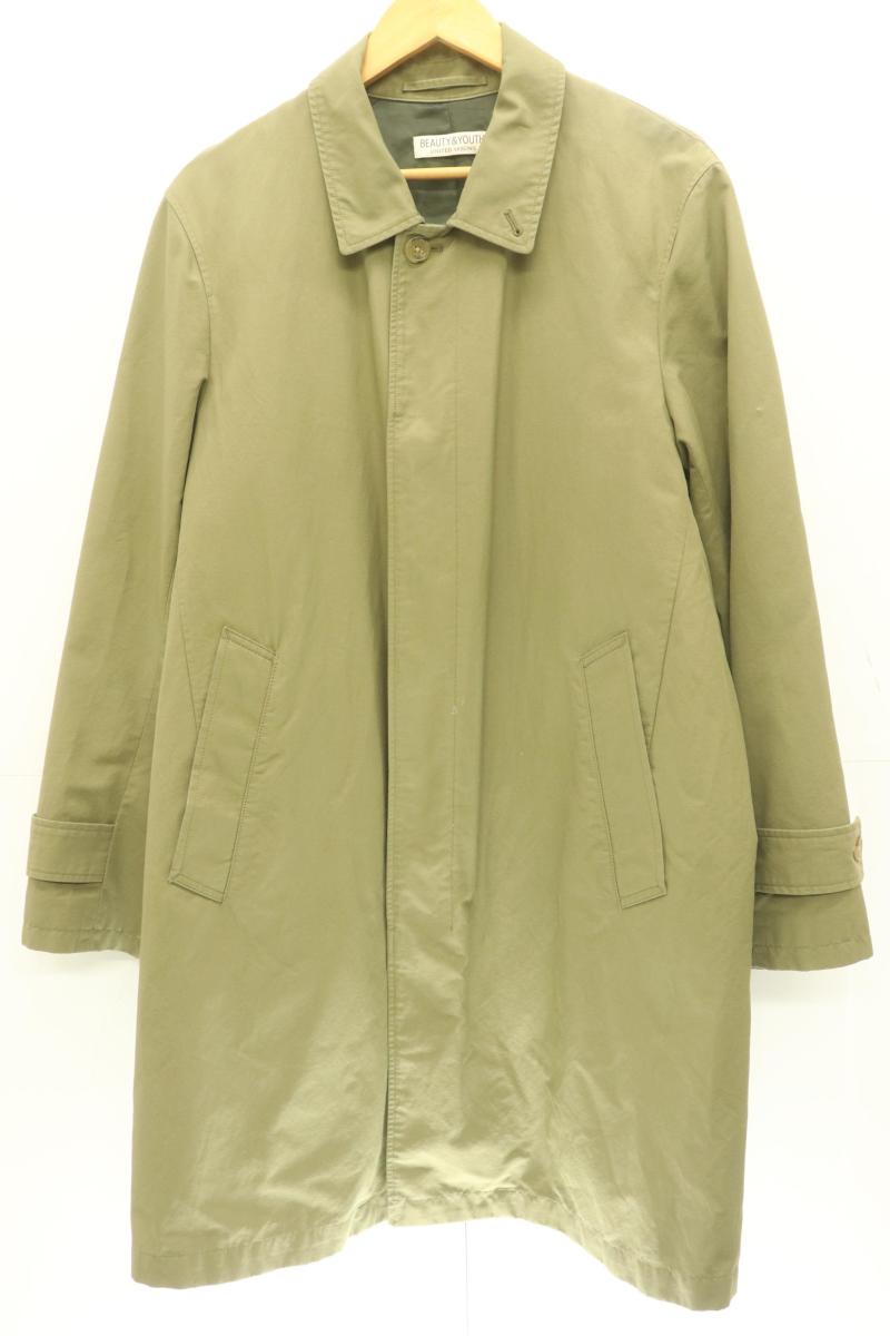 Rakuten - 【中古】 BEAUTY & YOUTH UNITED ARROWS メンズステンカラーコート M ステンカラーコート BEAUTY & YOUTH UNITED ARROWS M カーキ