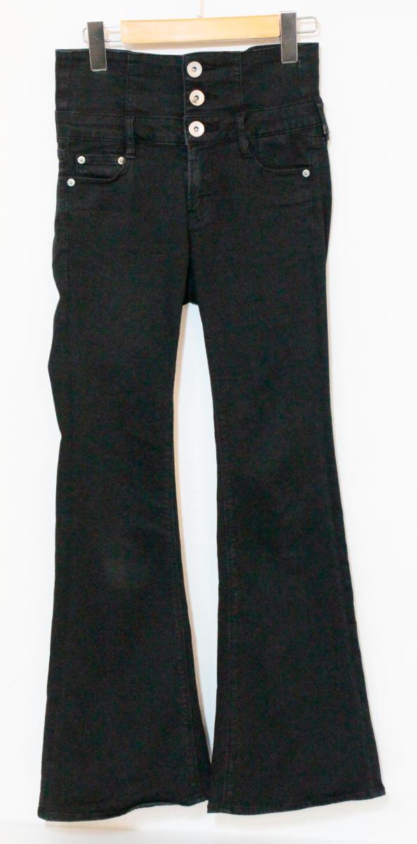 【中古】 GYDA レディースデニムパンツ S GYDA/NEWハイウエストBACKクロスデニムパンツ/S/黒 ブラック/072452401901-02