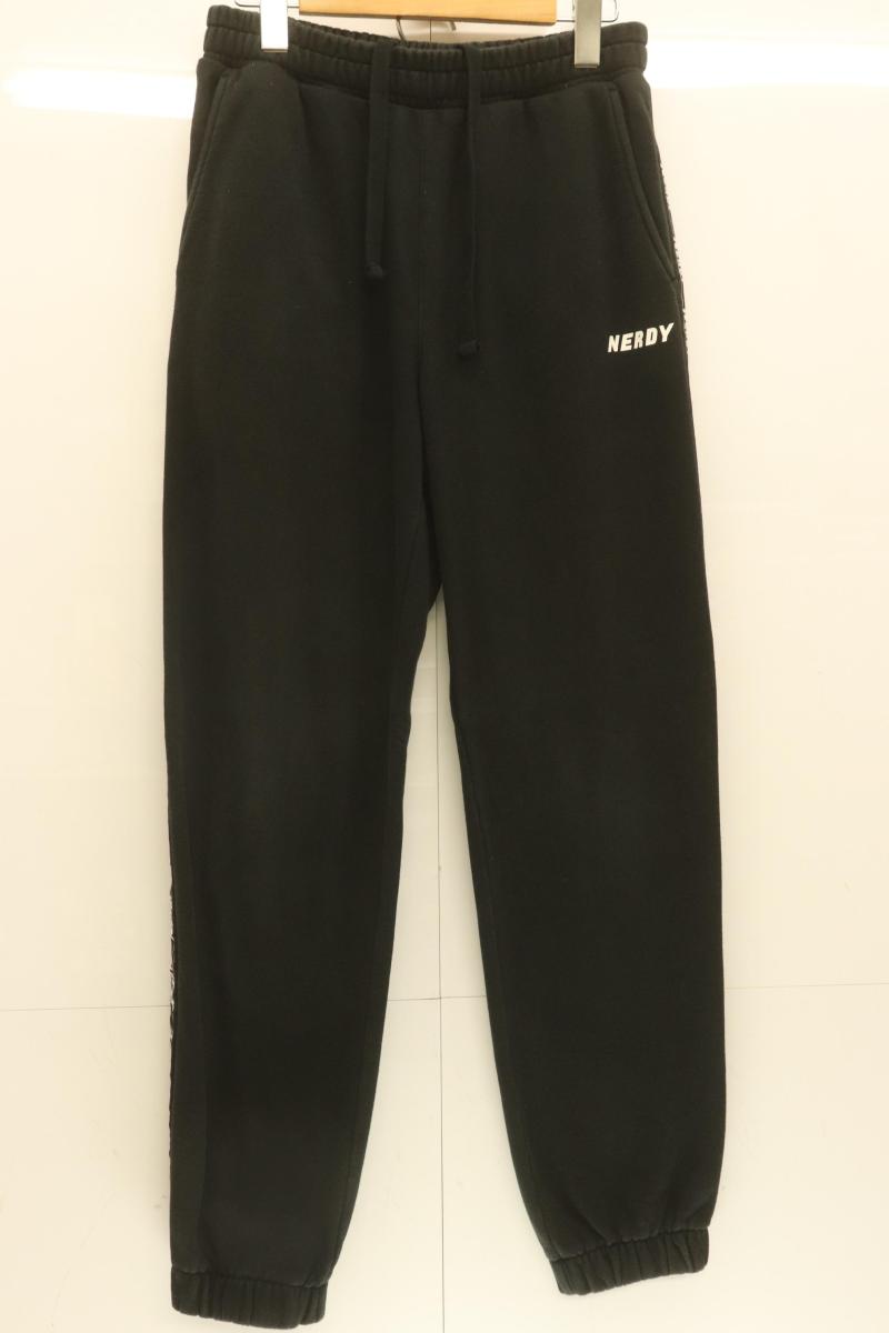 Rakuten - 【中古】 NERDY メンズスウェットパンツ M スウェットパンツ NERDY M 黒 ブラック プリント